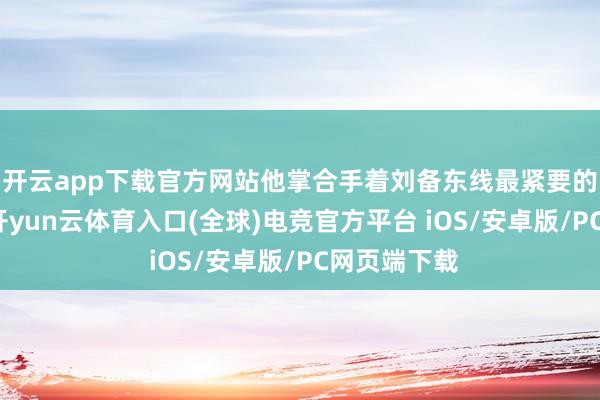 开云app下载官方网站他掌合手着刘备东线最紧要的军政大权-开yun云体育入口(全球)电竞官方平台 iOS/安卓版/PC网页端下载
