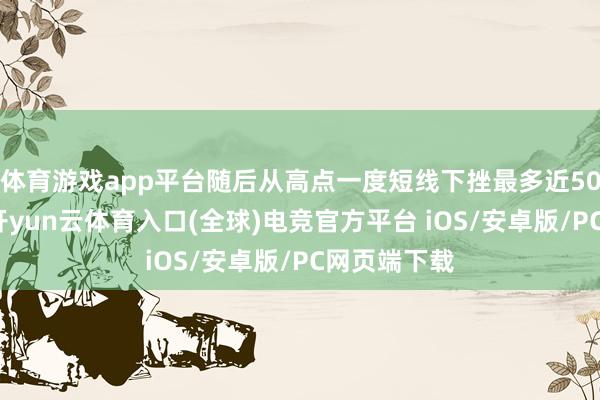 体育游戏app平台随后从高点一度短线下挫最多近50好意思元-开yun云体育入口(全球)电竞官方平台 iOS/安卓版/PC网页端下载